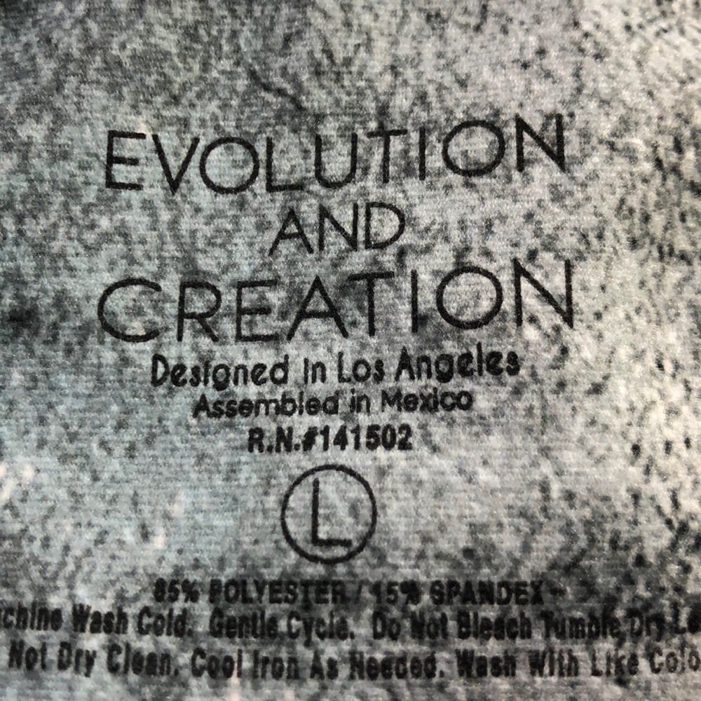 Nwot Evolution And Creation Legging Size Large - image 3